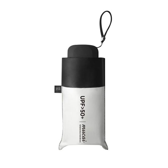 

Mucai 5 складной женский водонепроницаемый ветрозащитный мини-зонт с защитой от солнца, ультрафиолета и дождя белый