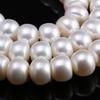 1String, White Natural Freshwater Pearls, Rondelle Pearl Beads, 10–11 Mm, for DIY Necklace Accessories, Jewelry Making Valentine's Day Gifts, 36cm