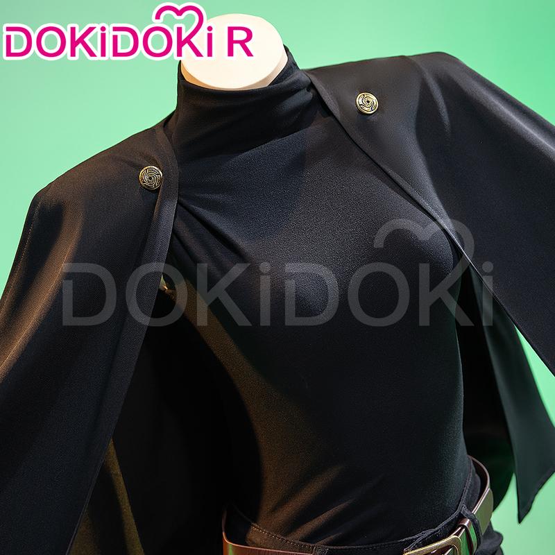 PÅ LAGER Zenin Makii Cosplay Kostume Anime Cosplay DokiDoki-R Kvinder Sort Uniform Zenin Makii Dragt Bælte Cosplay Kappe Kostume