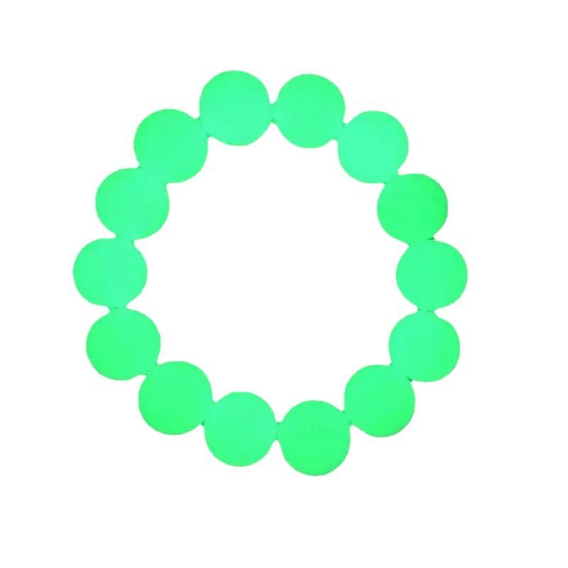 Green Luminous Pearl Luminous Stone Crystal Bracelet Men and Women Fluorescent Stone Transfer Bracelet Fashion Couple Gift