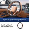 Interior Accessories Car Steering Wheel Cover For BYD Han EV- Anti-slip Sweat-absorbing Perforated Breathable Interior Accessory