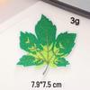 Maple Leaf Computer Embroidery Patch for Jackets - Self-Adhesive Textile Sticker Accessory