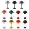 Danish Mushroom Table Lamp - USB Bedroom Night Light with Metal Iron Art Design