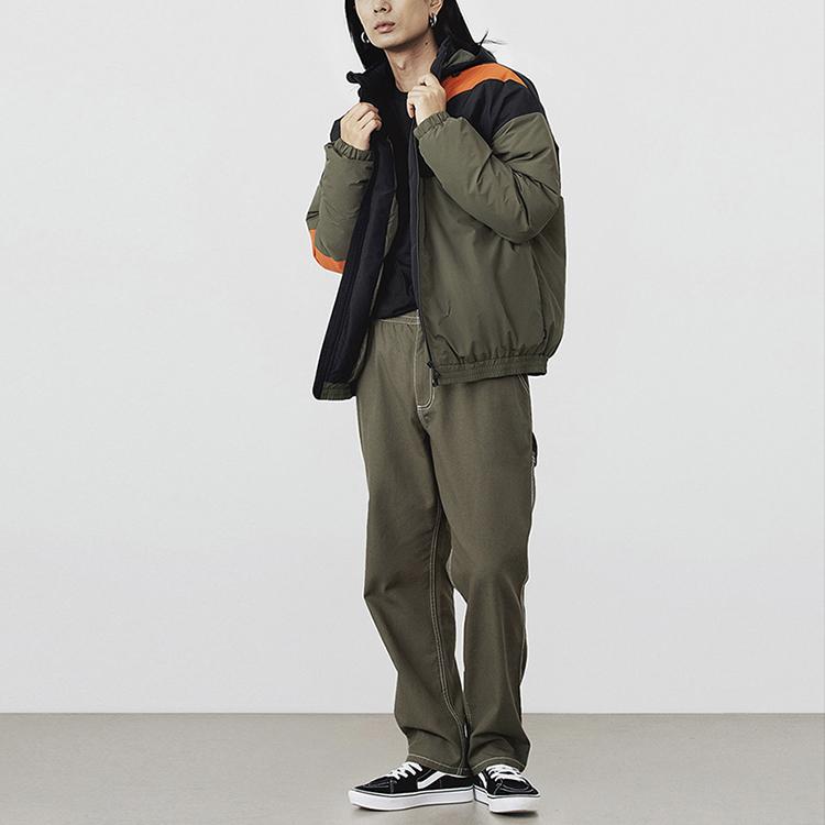 Vans Warm Hooded Down Jacket Men Jacket Military-Green VN0A54IPKCZ