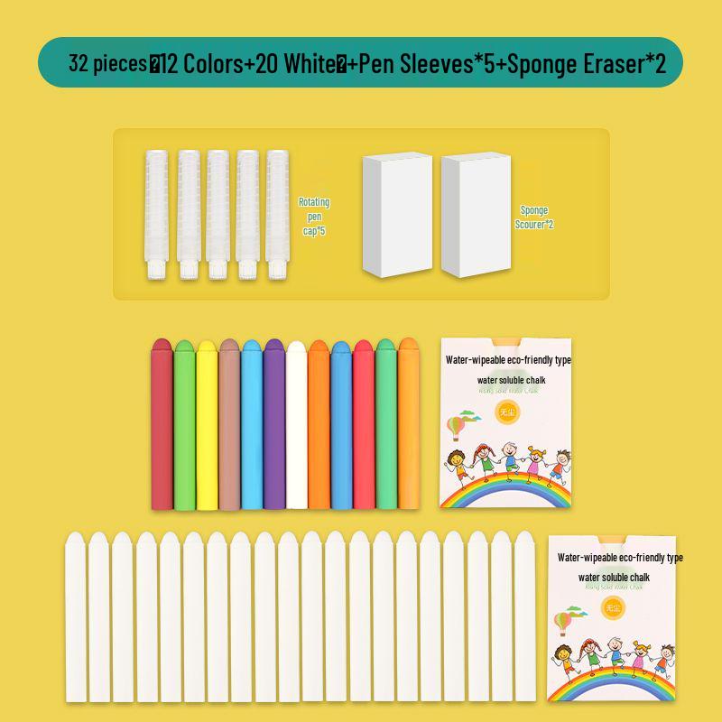 Dust-Free Colorful Chalk for Children's Blackboard