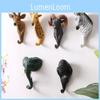 Resin Modern Animal Wall Hooks For Home Office Decor With Giraffe Zebra Designs