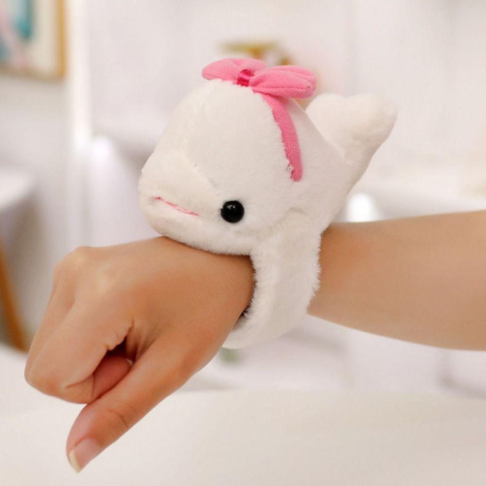 Dolphin Penguin Doll Clap Circle Stuffed Animal Stuffed Slap Snap Plush Hand Circle  Plush Bracelet