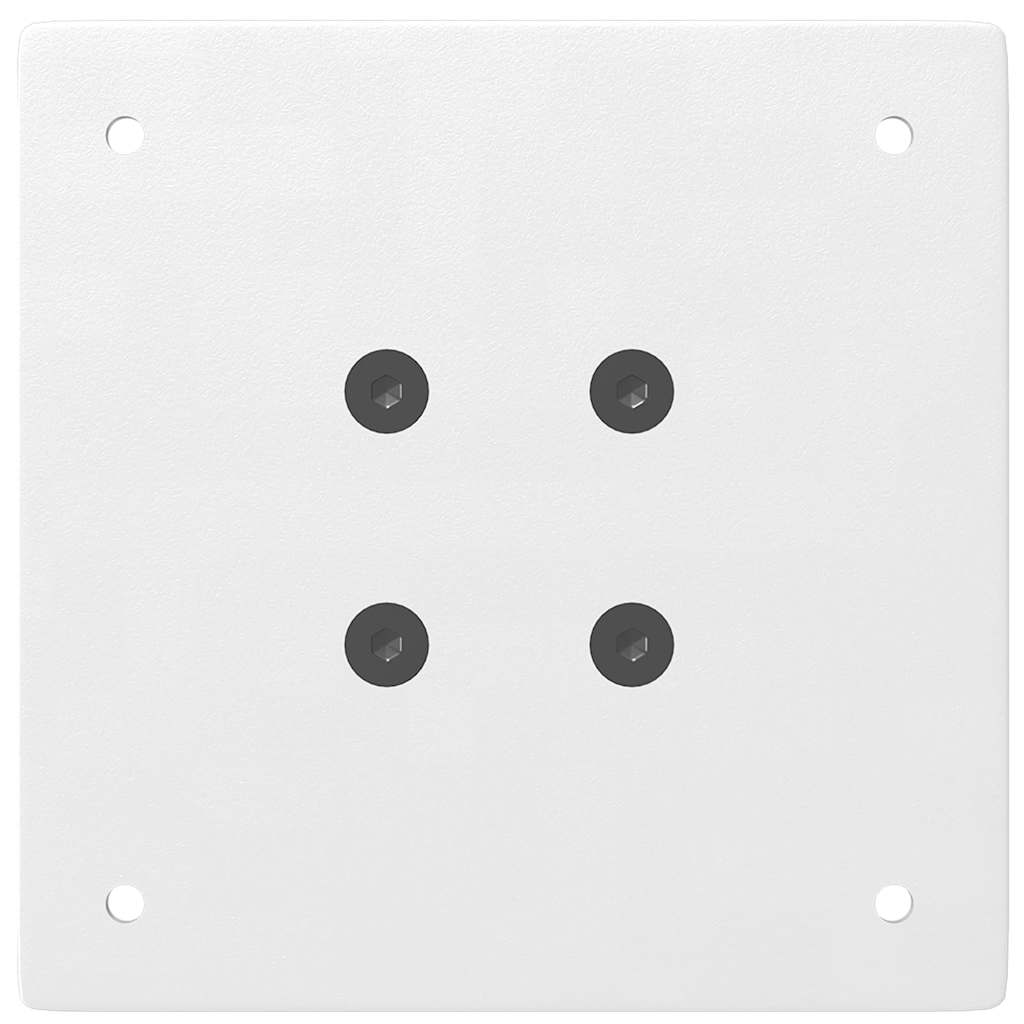 Vidaxl Nogi Do Stolika Kawowego, 4 Szt., Biale, 100-102 Cm, Stal