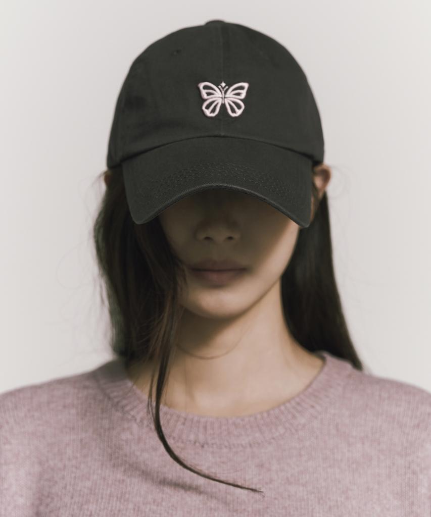 Nigaennikol Mini Butterfly Blink Ball Cap_Charcoal Pink