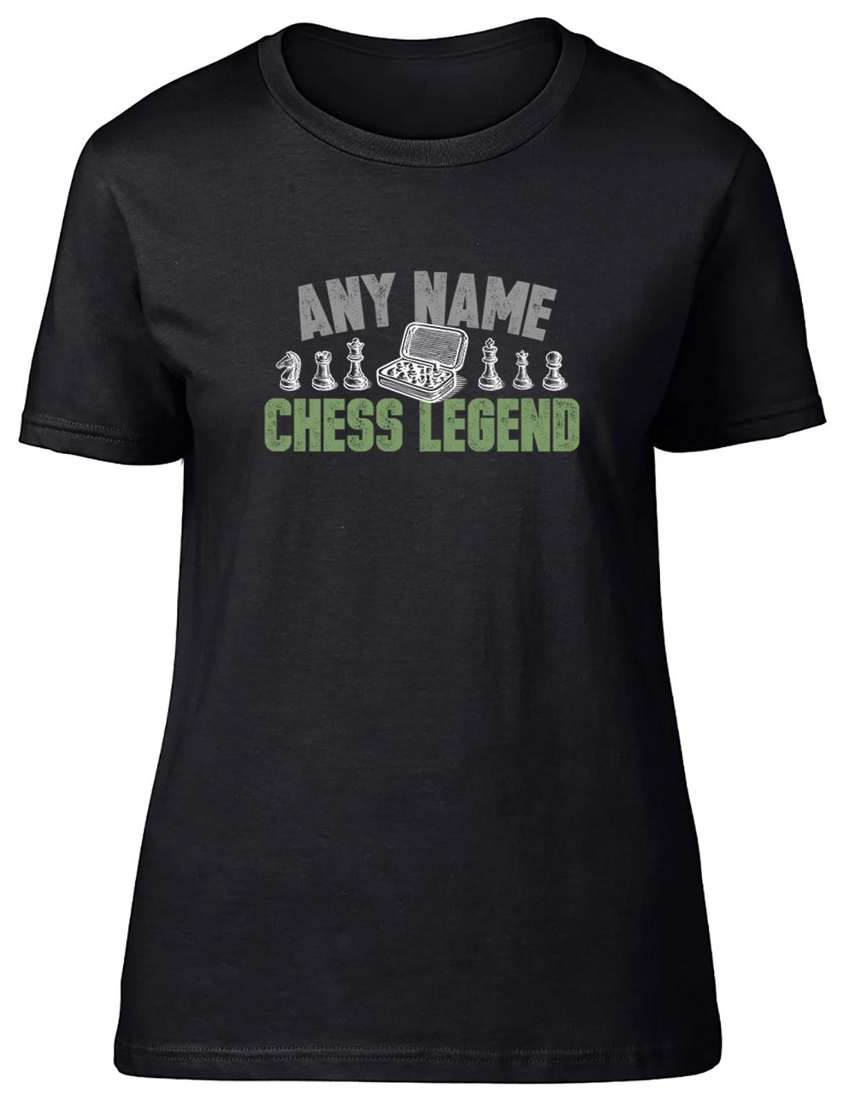 Personalised Any Name Chess Legend Womens T-Shirt Ladies Gift Tee XXL