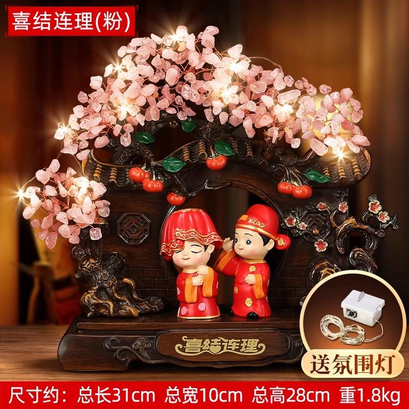 Home Decoration Accessories Wedding Gift Feng Shui Ornaments Wealth Tree Valentine's Day Gift Resin Crafts