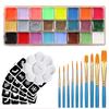 Set di Vernici per il Corpo Idrosolubili da 42 Colori per Pittura Facciale Festiva