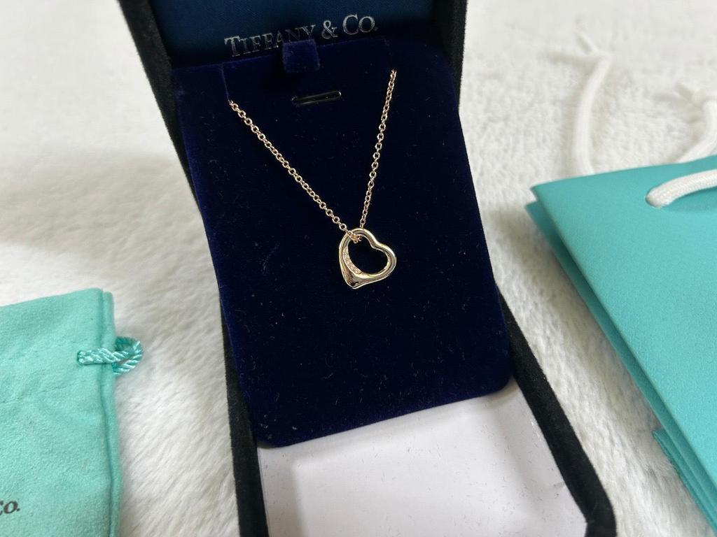 Collar con Colgante de Corazón de Plata de Ley 925 para Mujer Familia T con Diamantes y Esmalte, Cadena Clavicular Azul Clásico, Colgante para Mejor Amiga