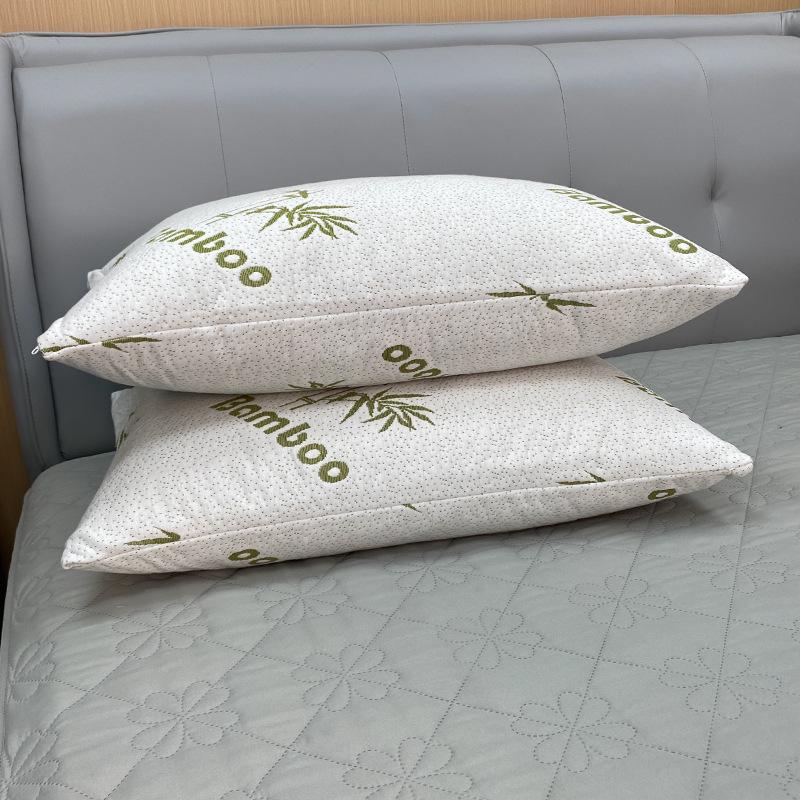 

Green Bamboo Leaf Quilted Pillow Protector - Waterproof, Anti-Oil, Anti-Yellowing, Double Pillowcase 48*74 cm