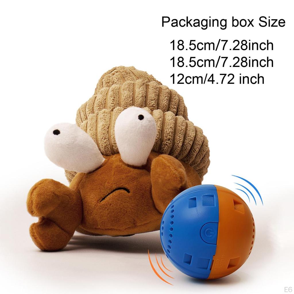 Bouncing Interactive Dog Toy Ball Squeaky Pet Plush for Small Large
