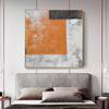 Orange Abstract Decorative Painting Light Luxury Style Dining Room Mural High-end Wall Painting Living Room Canvas Painting