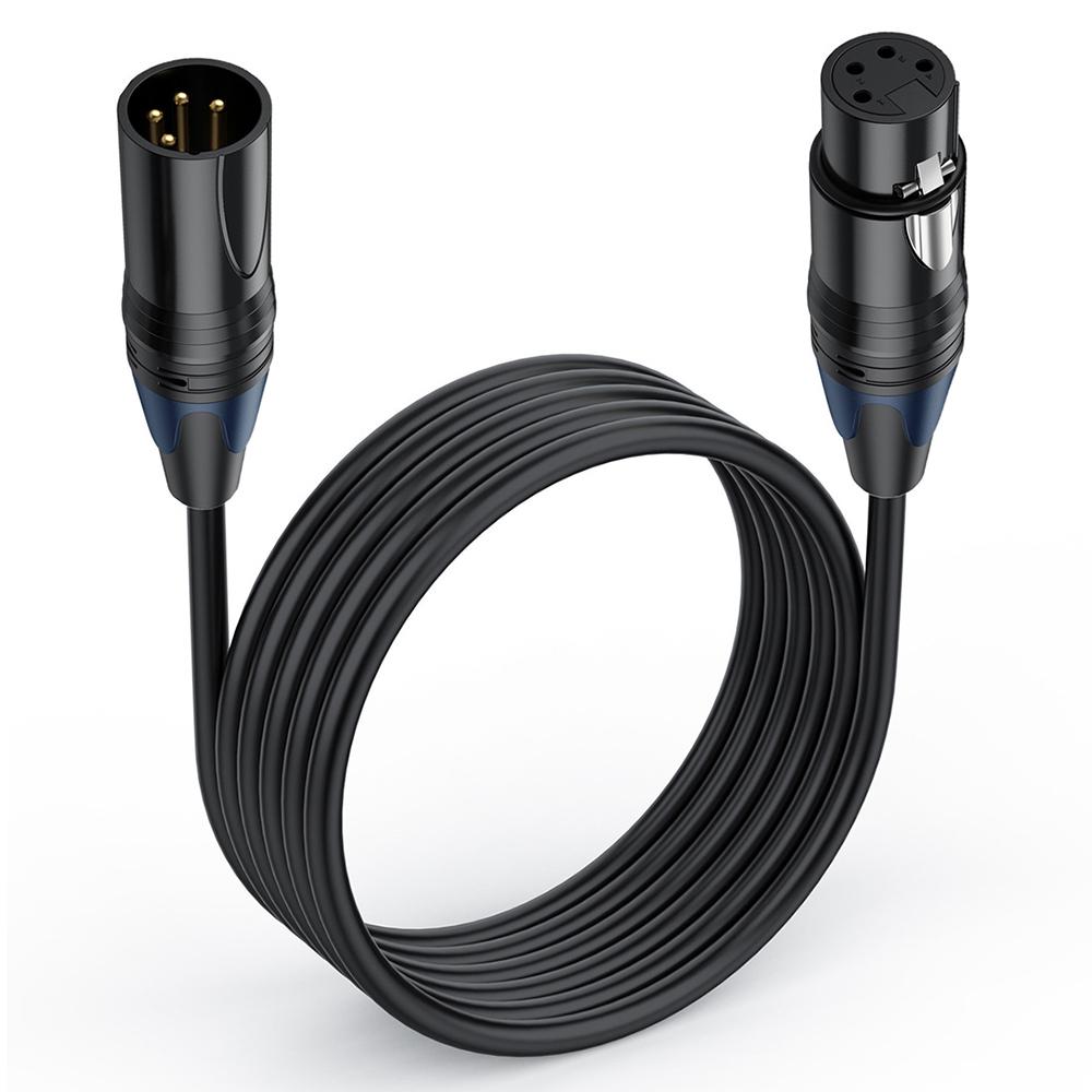 

JUNSUNMAY 10m XLR Cable 4-Pin Male to Female Audio Adapter Extension Cord for Video Cameras/Stage Lights/Mixers Type A