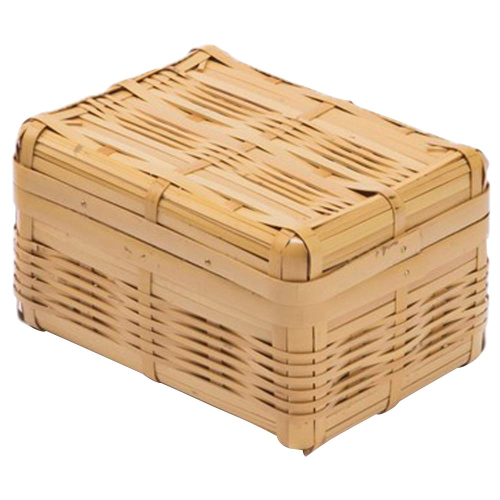 Yamashita Kogei Bento Box, Natural, W20 x D15 x H10.5cm, White Bamboo, Miyabi Bento, Large, 712378B