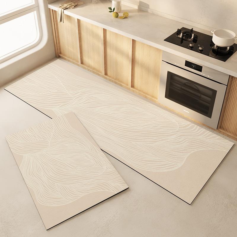 Kitchen Floor Mat Absorbent Non-slip Carpet Quick Drying Diatom Mud Foot Mats Long Carpets Japanese Style Home Decoration Rug