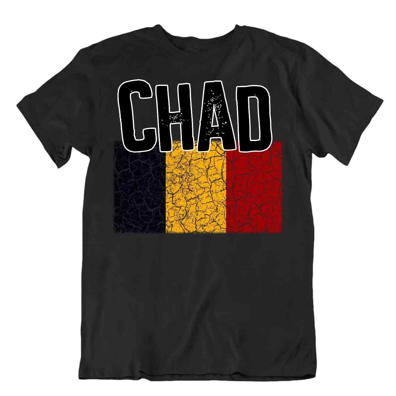 Flag T-Shirt Chad Fashion Country Souvenir Gift Tee Pride logo 4XL