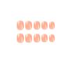 24 Pieces Wearing Nail Short Solid Color Nail Art Sheet Nail Art Sheet Finished Product Detachable Advanced Wearing Nail Art