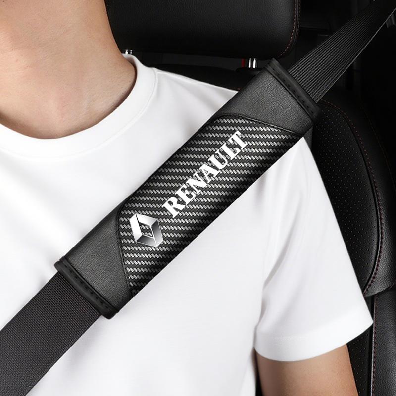 2026 Hot For Renault Interior Stickers 2 pcs Soft and Comfortable Car Seat Belt Cushions, Personalized and Fashionable Seat Belt