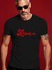 Summer Short Sleeve Tshirt - Love Graphic Print Round Nec...