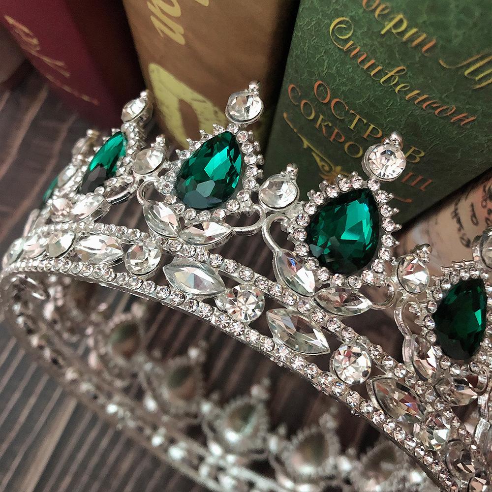 Klassischer Stil Vollkreis Mutter Krone Tiara Geburtstag Strass Haarschmuck Prinzessinnenkrone Hochzeitskleid Zubehör Hochzeit