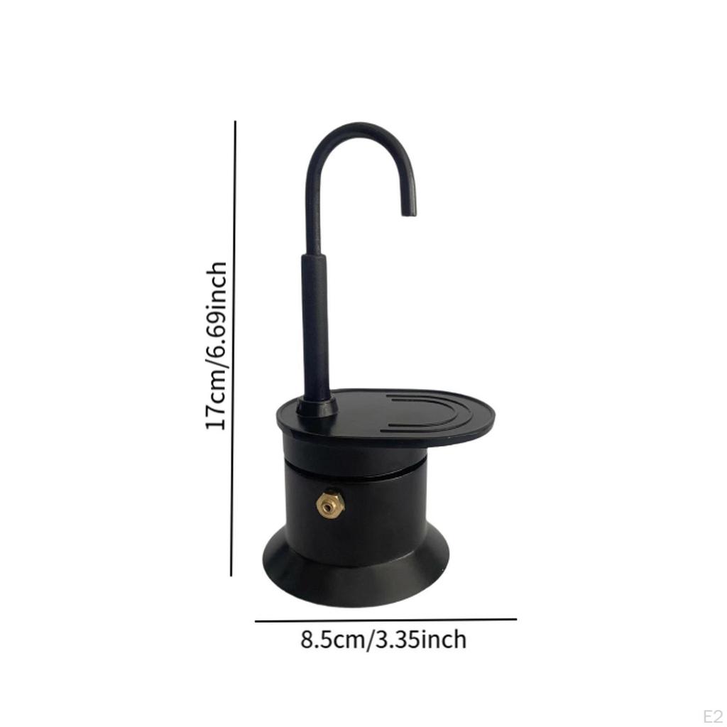 Single Spout Coffee Pot 50ml Aluminum Alloy Stovetop Espresso Maker Reusable Cafe Machine Easy To