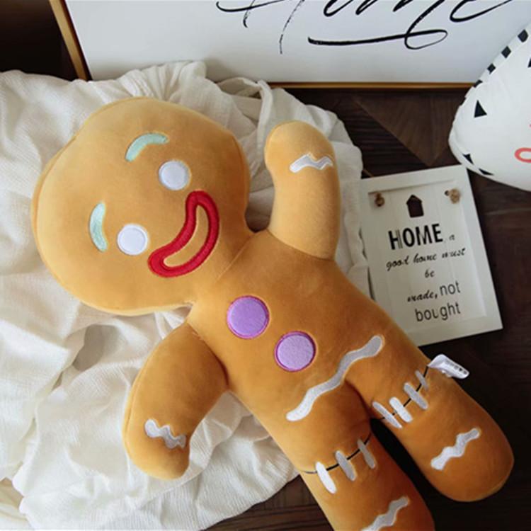 Man Gingerbread Plush Toy Pillow With Stuffed Pp Cotton For Living Room Doll