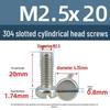 Yigu 304 Stainless Steel Slotted Pan Head Screws M1.6-M10