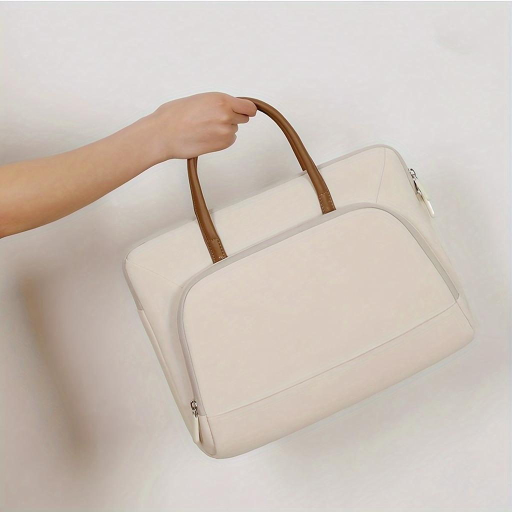 1pc Shoulder Portable Laptop Bag, Conference Portable Briefcase