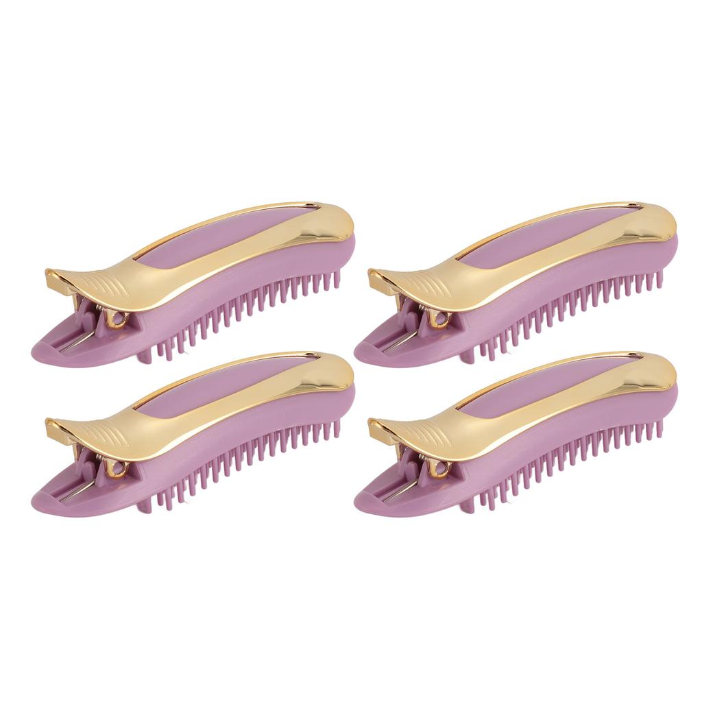 4pcs Volumizing Hair Clips Professional Instant Root Lifting Clips for Women Girls Purple