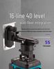 High-Precision Laser Leveling Tool, 21V Lithium, 12/16 Lines, 3D/4D for Walls & Floors