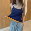 Chaleco Cálido para Mujer Sexy Ropa de Invierno Top sin Mangas Delgado Color Sólido Tirantes para Niñas