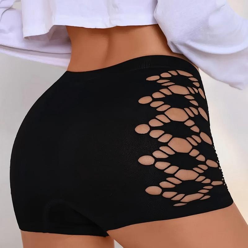 Women's Low-Rise Shorts with Side Cutouts Underpants