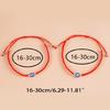 2 Pcs String for Evil Eye Bracelets for Women Men Black Black Red Hand Rope Brac