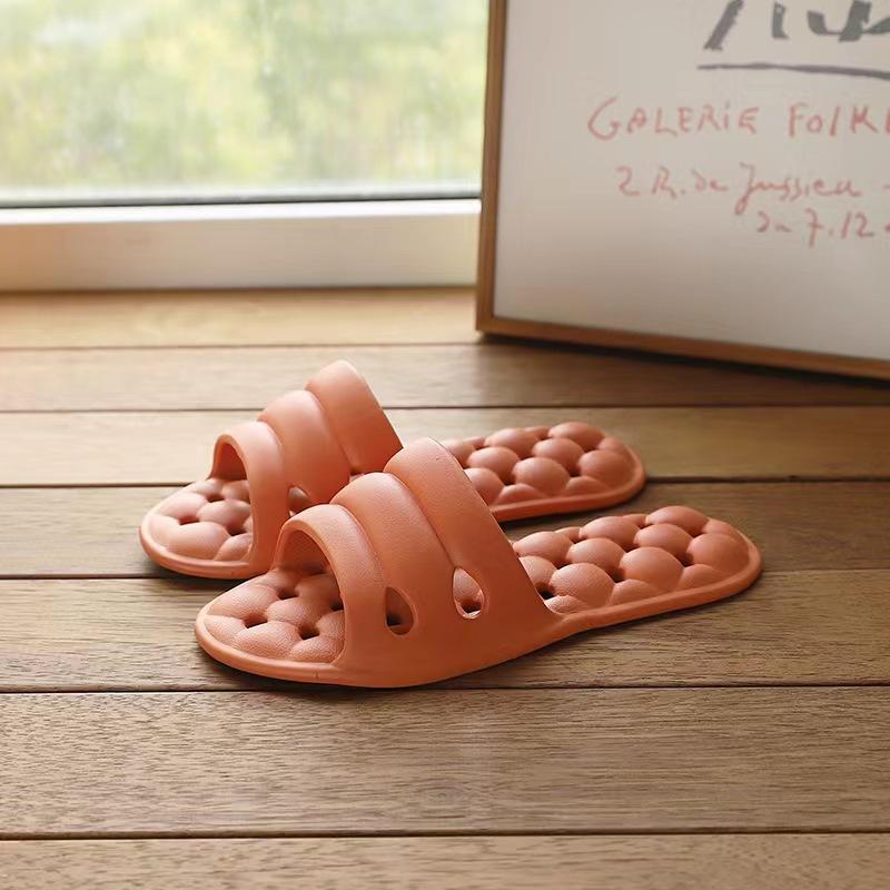 

Модные Shevalues Пара Домашние Складные Сандалии Комнатные Легкие Балетки Шлепанцы Для Женщин Лето Отель Ванная Комната Нескользящие Полые Протекающие тапочки 35-36 оранжевый
