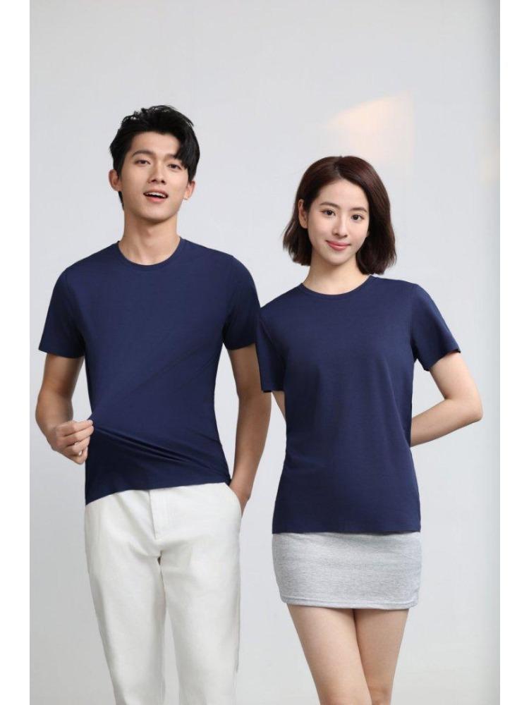 Summer Men's and Women's Short Sleeve T-shirt Soft Lightweight Unisex Cool  Round Neck Tshirt YG-253