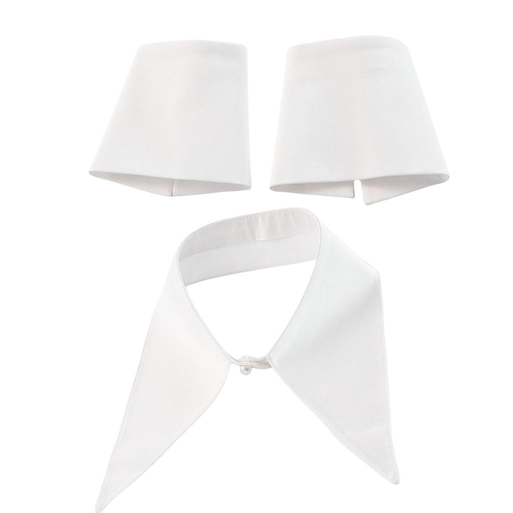 Spisse mansjetter Innsett krage Bluse Spredt jakkeslag Antikk kunst krage Søtt sjal Innsett Dekorativt sjal