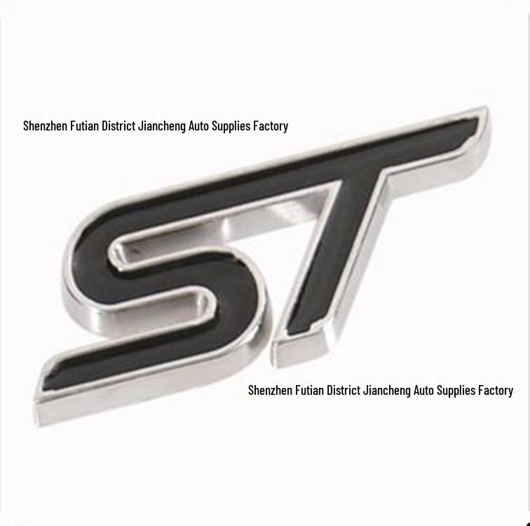 ST Badge Car Logo Sticker Metal Label for New Fiesta Victory Modification