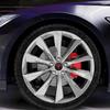 AKW1 4pcs 56mm Car Wheel Hub Caps Emblem Hubcap Badge Stickers For Tesla Model 3 Model Y Model S Model X WYE Auto Styling Accessories