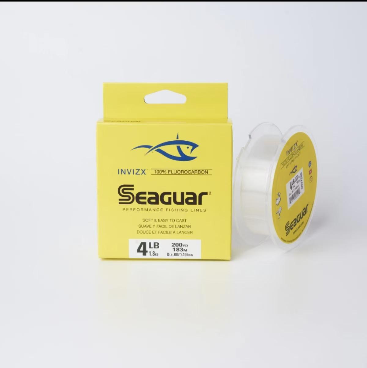 Seaguar INVIZX Yellow Label Carbon Fishing Leader Line for Saltwater & Rock Fishing 6LB