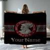 1PC AFC Ajax Custom Name Patterned Flannel Blanket Suitable For All Seasons for Home Decor Warmth and Comfort Gifts Holiday Present
