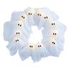 Lit Ghosts Wreath Halloween Ghost Garland with Lights Battery-Powered LED Light-Up White Spooky Garland Decoration