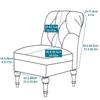 1Pc Jacquard Soft Armless Chair Covers Solid Color Washable Anti-Dirt Elastic Single Sofa Cover For El Bar Living Room Decor
