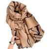 Liangsu Life Letters Double-Sided Imitation Cashmere Scarf