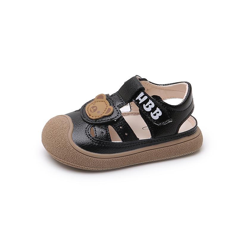 Baotou anti-kick baby sandals summer new soft-soled non-slip baby toddler shoes Korean version of boys beach shoes