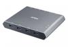 2-Port 4K DP USB-C KVM Dock Switch with Power