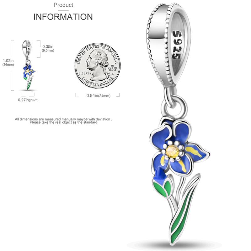 New Copper Charms Beads Sunflower Flower Daisy Original Charm Pendant Fit Charm Bracelets Diy Jewelry Birthday Gift